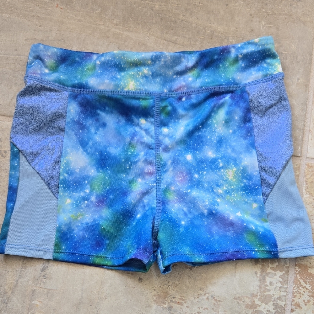 Magic Blue Galaxy Women's Athletic Shorts